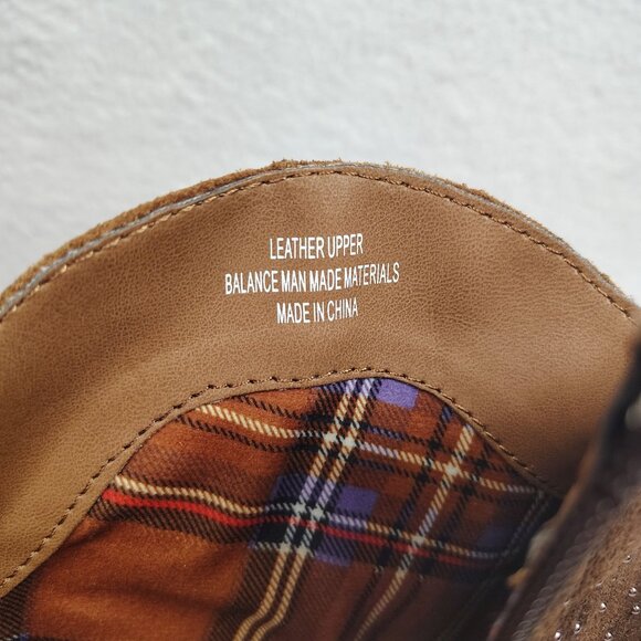 B.O.C. Born Ambrosia Western Suede Boots sz 6 Ankle Zip Studded Cowgirl Booties - Picture 15 of 15